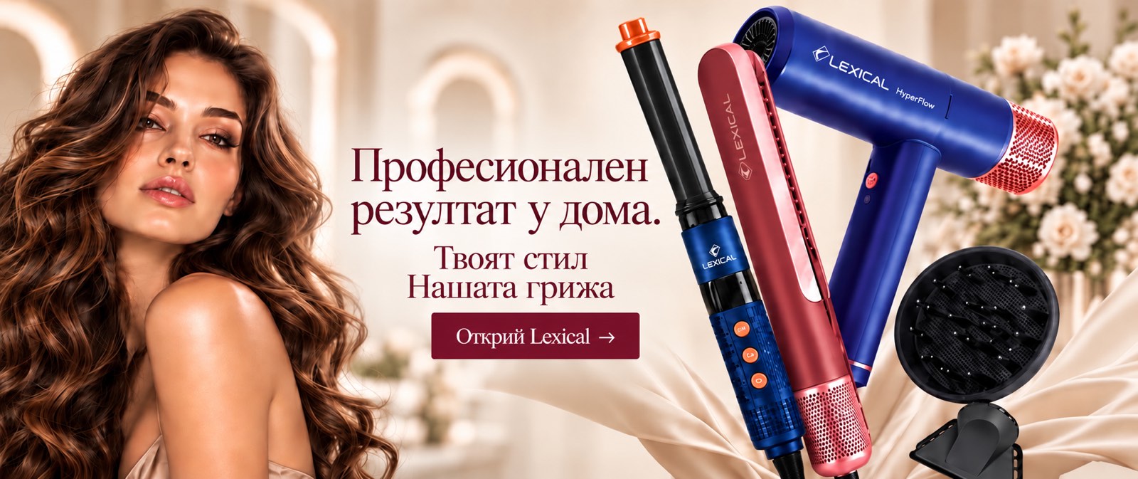 Професионален резултат у дома. Твоят стил. Нашата грижа. Открий Lexical.